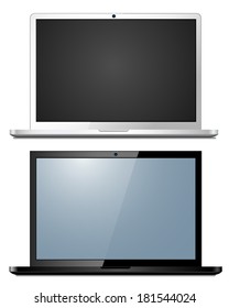Vector Laptop isolated on white background 