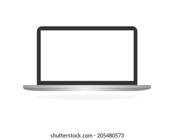 Vector Laptop isolated on white background 