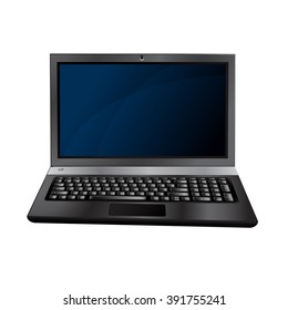 vector laptop isolated on white background