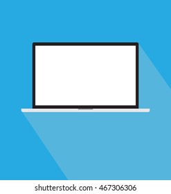 Vector Laptop isolated on white background