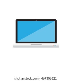 Vector Laptop isolated on white background