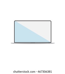 Vector Laptop isolated on white background