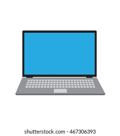 Vector Laptop isolated on white background