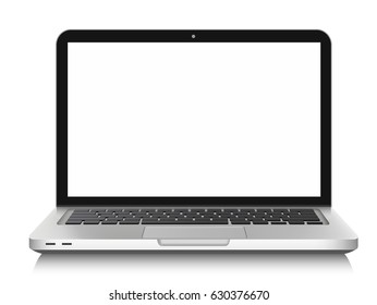Vector laptop isolated on a white background