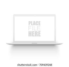 Vector Laptop isolated on white background