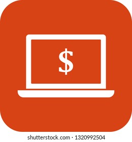 Vector Laptop Money Icon