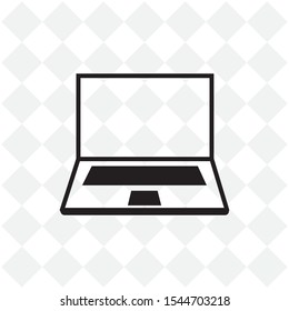 vector laptop on a white background