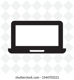 vector laptop on a white background