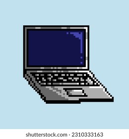 vector laptop pixel art for game development, graphic design, website assets and more.