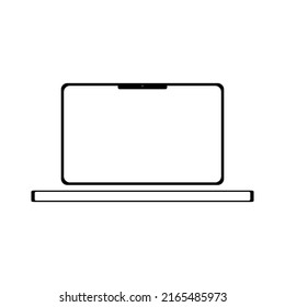 Vector of laptop silhouette, Easy to change color. used for web decoration, can be printed