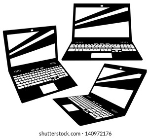 Silhouette Laptop Images, Stock Photos & Vectors | Shutterstock
