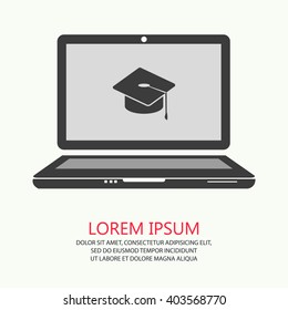 Vector of laptop symbol or icon
