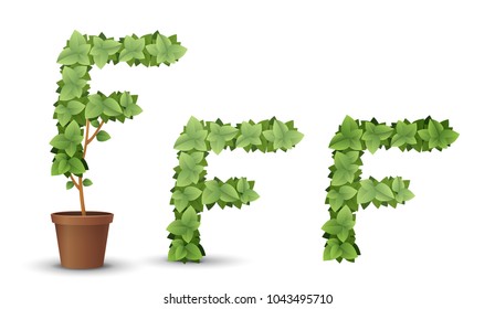 vector large green tree grows from a flowerpot. concept of spring and summer, harvest and ascent. topiary