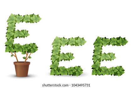 vector large green tree grows from a flowerpot. concept of spring and summer, harvest and ascent. topiary