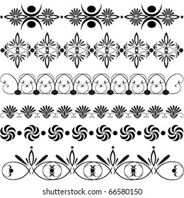 Vector large set of floral design elements