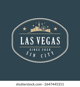Vector Las Vegas emblem Design