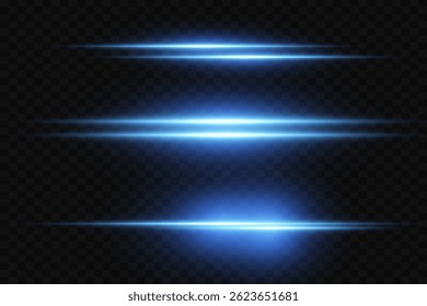 Vector laser beams. Glowing neon lines isolated on background.EPS 10.
