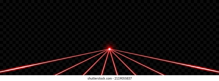 Vector Laser Beams Png. Red Laser Beams On An Isolated Transparent Background. Laser Security System, Protection. Red Laser Png. PNG.