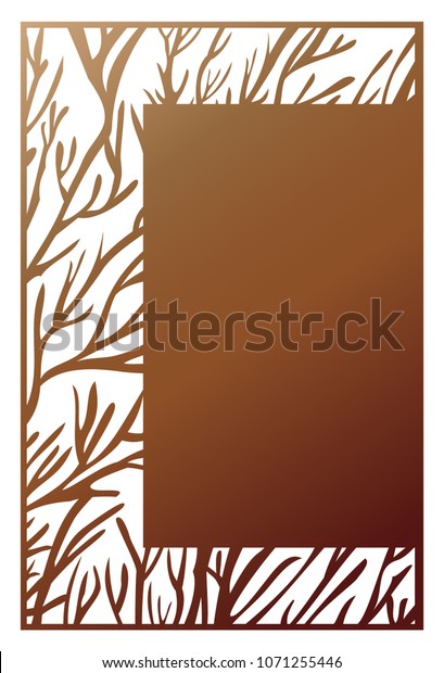 Vector Laser cut panel. Abstract Pattern template\
for decorative panel. Template for interior design, decorative art\
objects etc. Image suitable for engraving, printing, plotter\
cutting, laser cutting