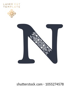 Vector laser cut template