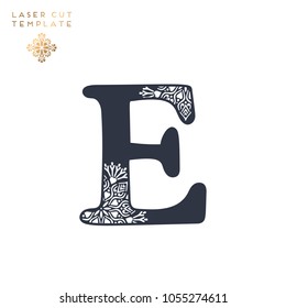 Vector laser cut template