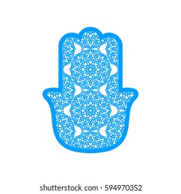 Vector Laser cutting template  Hamsa