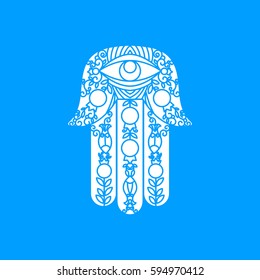 Vector Laser cutting template  Hamsa