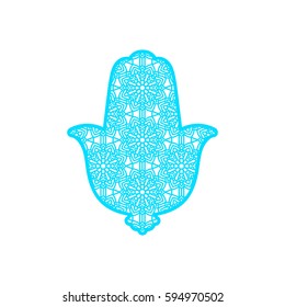 Vector Laser cutting template  Hamsa