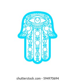 Vector Laser cutting template  Hamsa