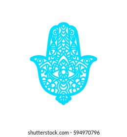 Vector Laser cutting template  Hamsa