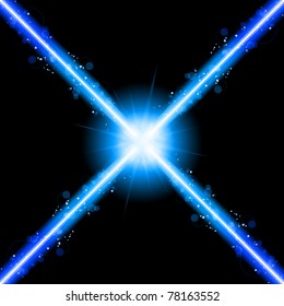 Vector - Laser Neon Blue Lights