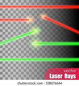 Vector laser rays. Set