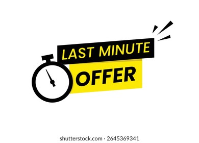 vector Last minute discount offer design
