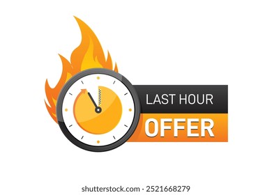 vector last our offer watch countdown Banner design
