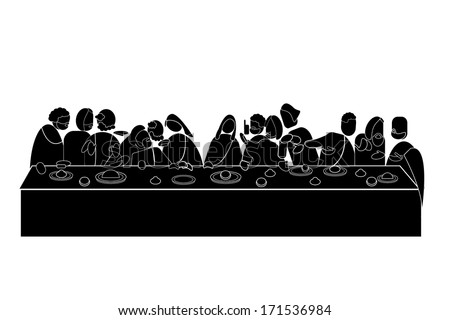 Vector Last Supper Stock Vector (Royalty Free) 171536984 - Shutterstock