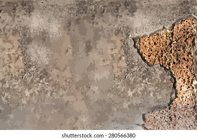vector , Laterite Stone Wall, Background
