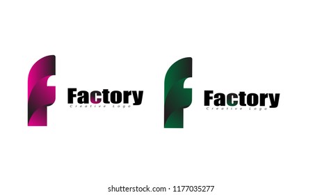 Vector Latter F Logo Design Template, i am name "Factory" for Axampel