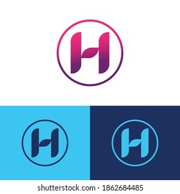 Vector Latter H Logo Design Template...