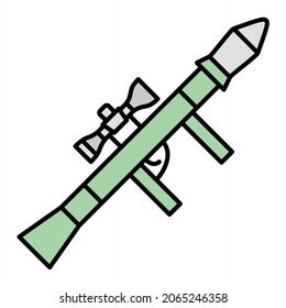 Diseño de iconos de esquema rellenados por el lanzador de vectores
