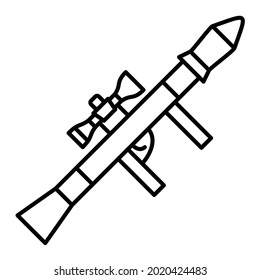  Diseño de iconos de esquema del lanzador de vectores
