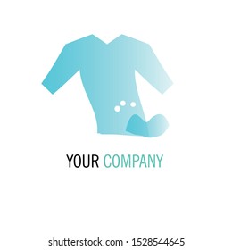 vector laundry business logos and illustrations