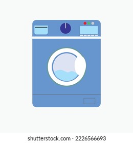 Icono de Lavado de vectores. Descarga de lavado. Lavadora con diseño.