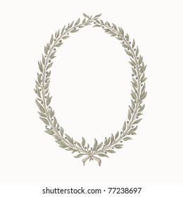 Vector Laurel Wreath / Frame, Hand Drawing