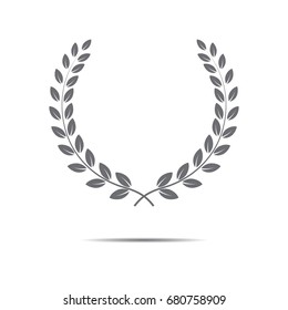 Vector laurel wreath icon.