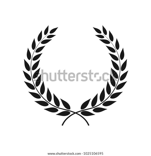 Laurel Wreath Icon Stock Vector (Royalty Free) 424475128 