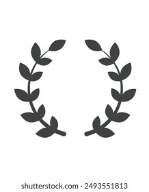 Vector laurel wreath stock illustration