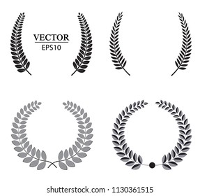 Vector Laurel Wreaths.Set of wreaths for yor design.
