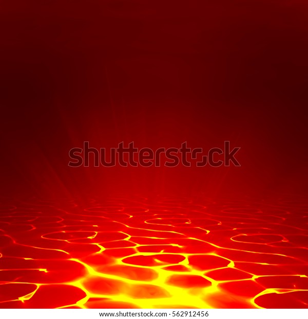 ベクター溶岩の背景 抽象的な溶岩壁紙の赤い炎のイラスト マグマの火傷 焼け地 のベクター画像素材 ロイヤリティフリー