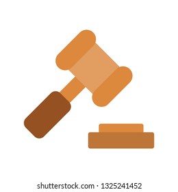 Vector Law Hammer Icon