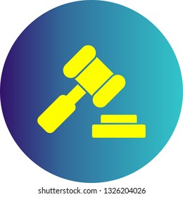 Vector Law Hammer Icon